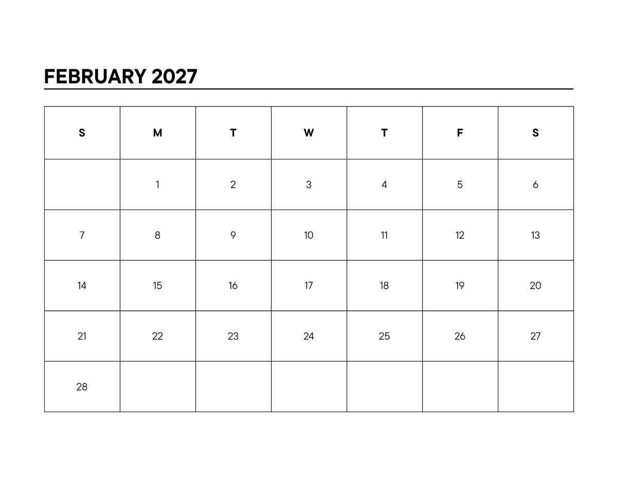 2027 La Bonita Luxe Salud & Cheers Printable Calendar – Digital Download