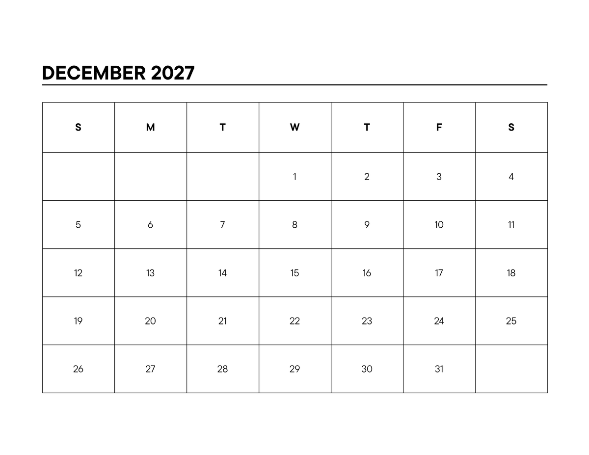 2027 La Bonita Luxe Salud & Cheers Printable Calendar – Digital Download