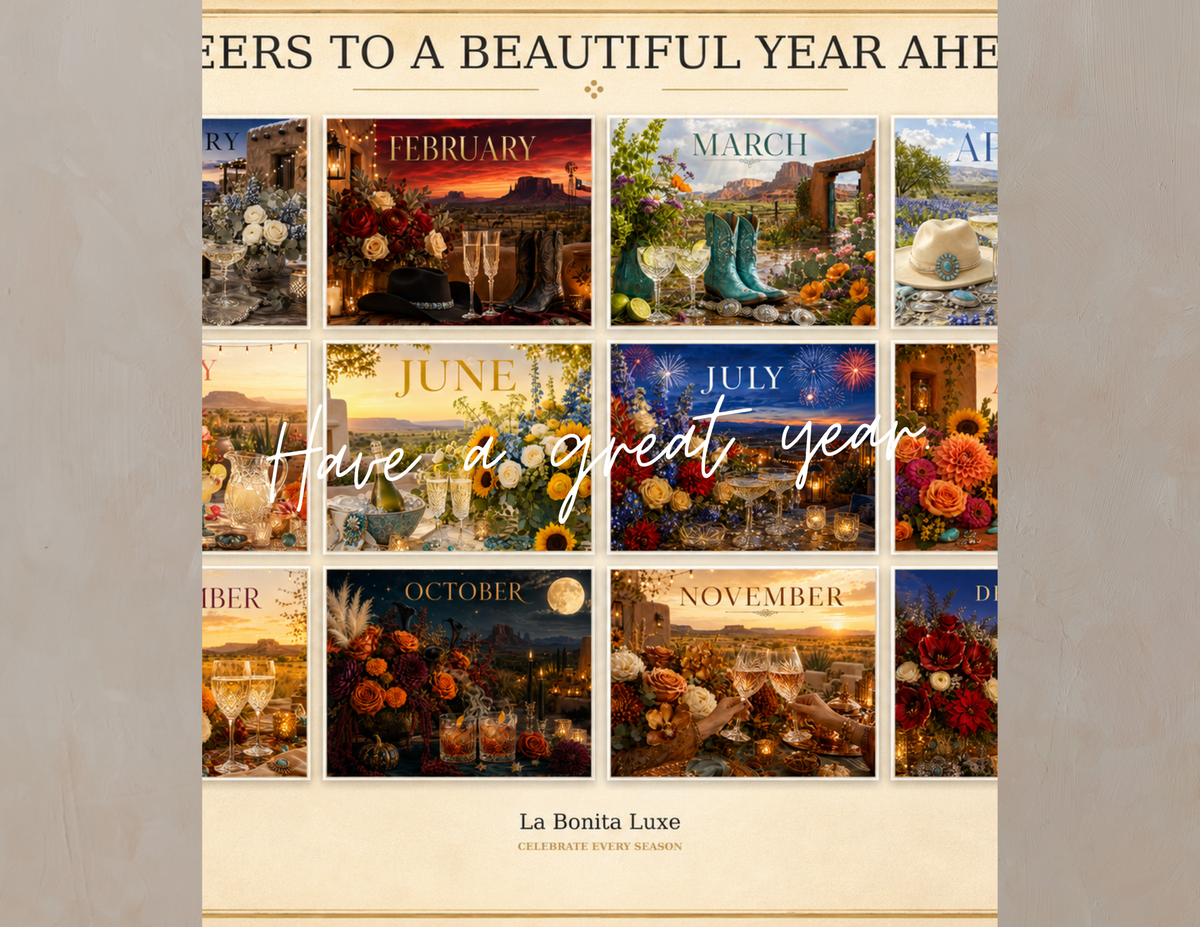 2027 La Bonita Luxe Printable Calendar | Digital Download
