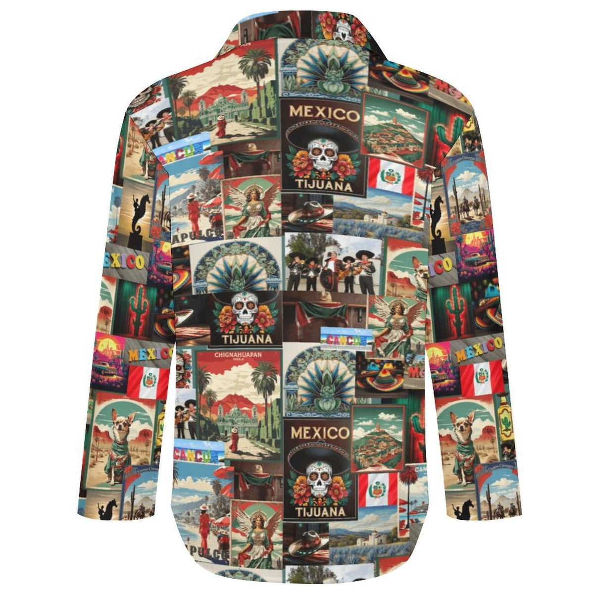 Baha Ranch Colores de Mexico Destination Mexico Button Up Shirt