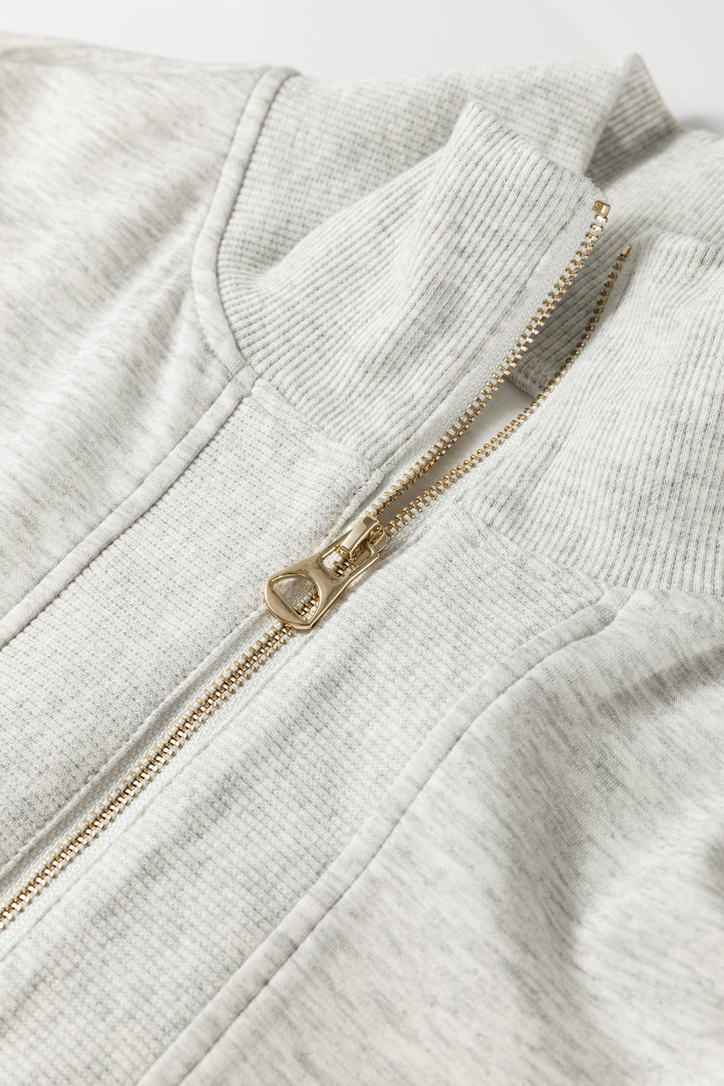 Gray Half Zip Polo Tee Casual Pant Set